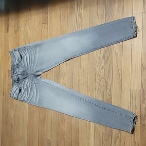 Womens Buckle Black Skinny Jeans